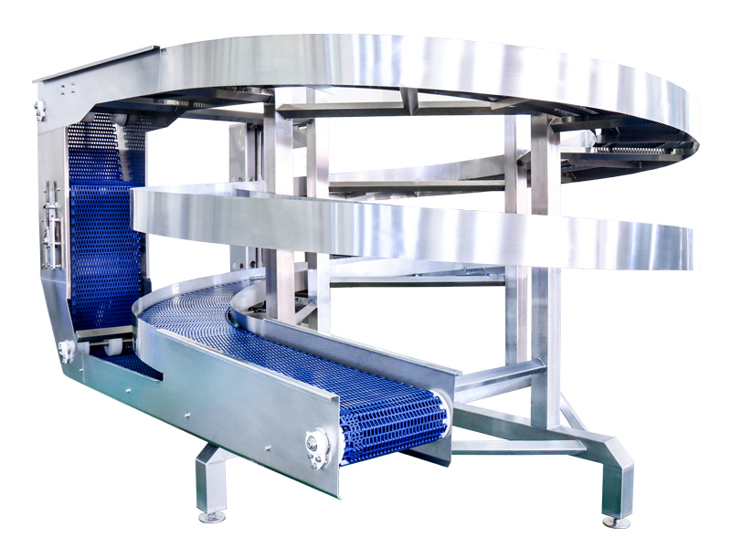 Space-Saving Side Drive Spiral Conveyor System