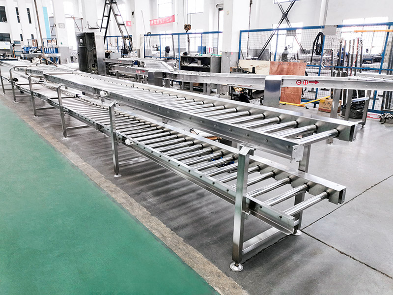 Roller conveyor line