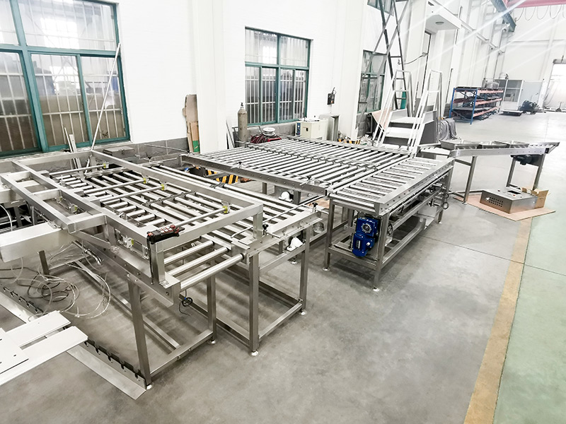 Roller conveyor line
