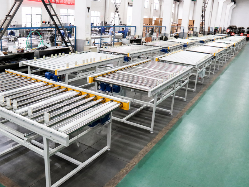 Roller conveyor line