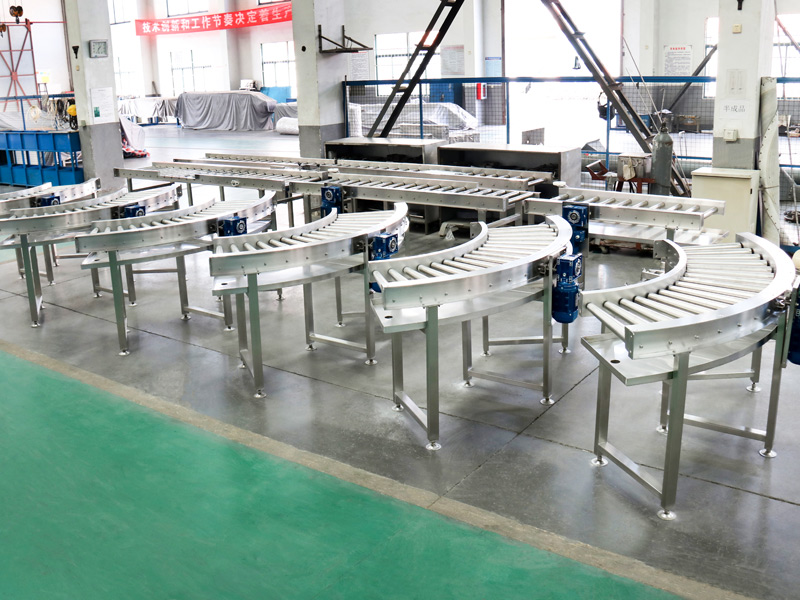 Roller conveyor line