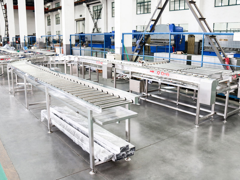 Roller conveyor line
