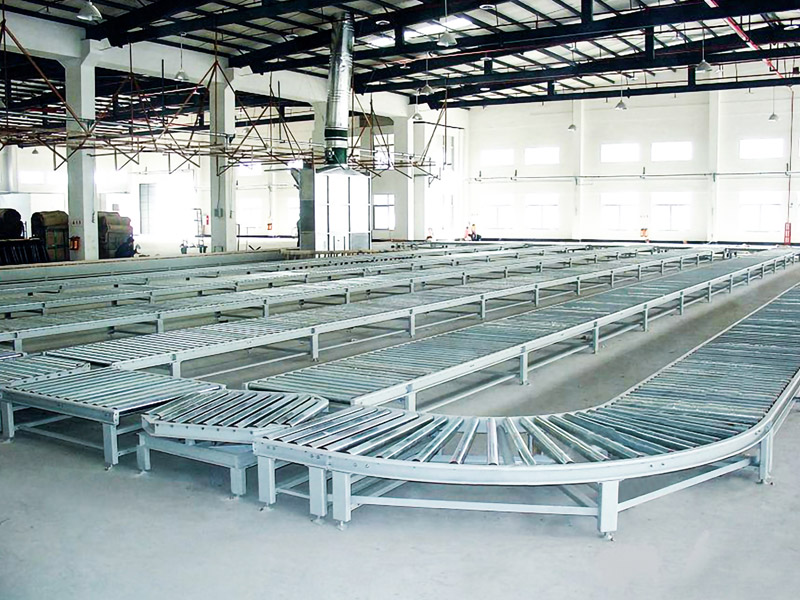 Roller conveyor line