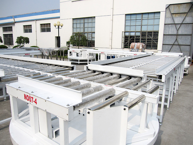 Roller conveyor line