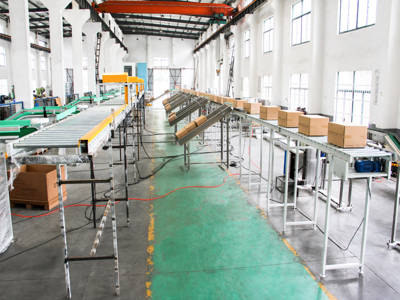 Roller conveyor line