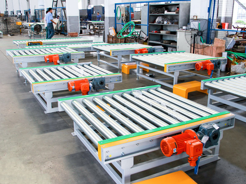 Roller conveyor line