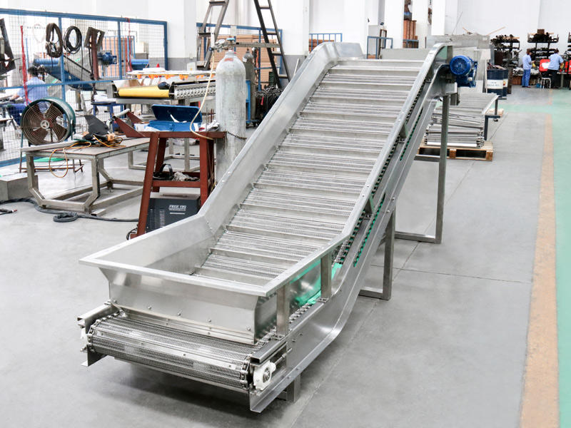Metal mesh belt conveyor
