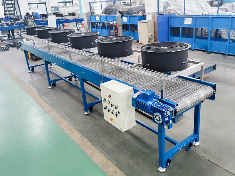 Metal mesh belt conveyor