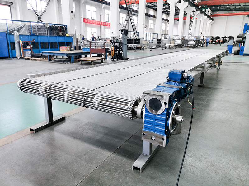 Metal mesh belt conveyor