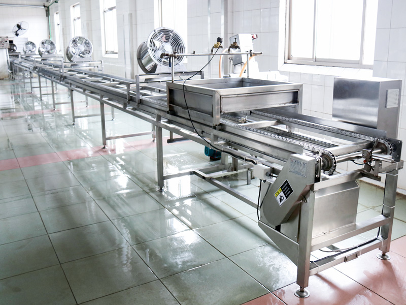 Table top chain conveyor