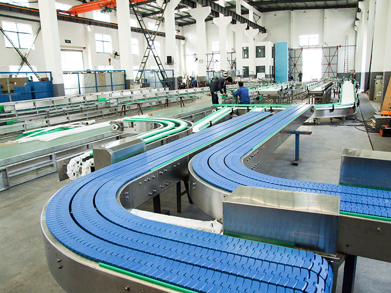 Table top chain conveyor
