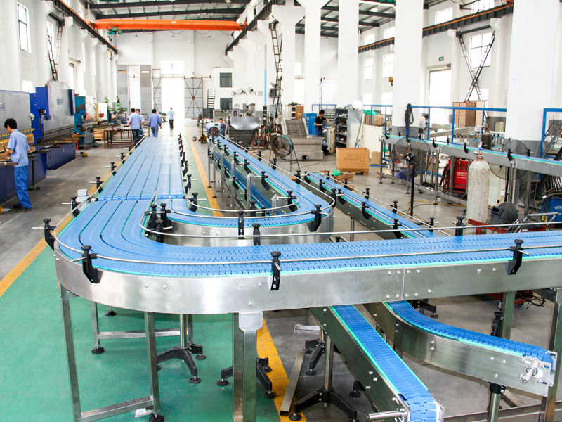 Table top chain conveyor